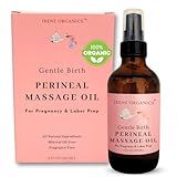 Organic Perineal Massage Oil Spray by Irene Organics for Pregnancy and Postpartum - Prevention for Perineum Tearing, All Natural, Pregnancy Third Trimester Must Haves for Childbirth