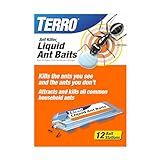 TERRO Ant Killer Bait Stations T300B - Liquid Bait to Eliminate Ants - Bait System - 12 Count Stations for Effective Indoor Ant Control