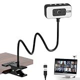 4K Webcam for PC with Light, PDAF Autofocus and Mic for PC Streaming