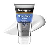 Neutrogena Sport Face Sunscreen Lotion SPF 70+ Oil Free Sweat and Water-Resistant Broad Spectrum UVA UVB Protection Oxybenzone-Free for Active Lifestyles, 2.5 fl oz