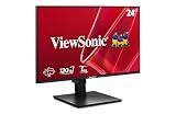 ViewSonic VA2448-MHJ 24 Inch 1080p IPS Computer Monitor, 120Hz Ergonomic