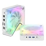 FIREBAT Mini PC Gaming Computer, Ryzen 8745HS, Ultra-Fast, 4.9GHz 8C/16T, AMD Radeon 780M, 32GB DDR5 5600MHZ 1TB PCIe 4.0 SSD, 65W/USB-C 4.0/2.5Gbps/WiFi6/BT5.2/RGB, Small Mini Desktop Computer