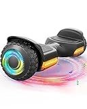 Gyroor Hoverboard New G13 All Terrain Hoverboard with LED Lights, Off Road Hoverboard with Bluetooth for Kids ages 6-12 and Adults-Black