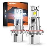SEALIGHT H13/9008 LED Light Bulb, 900% 46000LM Brighter than Origin, 1:1 Real Size 9008 Light, 6500K Cool White with Cooling Fan, 800000Hrs Long Lifespan, Pack of 2