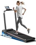 8% Incline Treadmills for Home 300LBS Foldable Walking Pad with Handle Bar