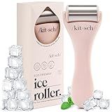 Kitsch Ice Roller for Face – Stainless Steel Ice Face Roller to Reduce Puffiness, Redness & Headaches – Cooling Facial Roller for Skin Care, Irritation Relief & Spa-Like Experience at Home-Pink