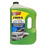 Rain-X 620191 Car Wash - 100 fl oz. High-Foaming, Concentrated Formula for Greater Cleaning Action, Safely Lifting Dirt, Grime and Residues for an Exceptional Clean