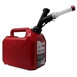 Garage Boss Press 'N Pour Gas Can | 2 gallon | Red | SKU: GB320