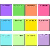 12 Pieces Funny Sticky Notes with Saying for Office Work Snarky Note Pads Sucks Complaining Quotes Vibrant Negative Passive Office Notepads Memo Pad for Colleague Supplies 3 x 3 Inch(Stylish Style)