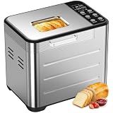 NEWBULIG 21-IN-1 Bread Maker, Automatic Bread Machine, Stainless Steel