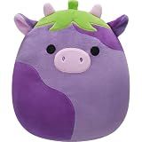 Squishmallows Original 8in Frederick The Eggplant Cow – Official Jazwares Plush (Little)