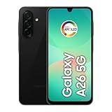 SAMSUNG Galaxy A26 5G 2025 with AI | 256GB, 8GB, Dual SIM | 6.7" 120Hz AMOLED, IP67 Water Resistant, Android 15 | International Model Factory Unlocked for T-Mobile, Global | 25W Charger Bundle (Black)