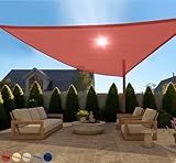GORILLA GRIP Heavy Duty Sun Shade, UV Protection Fade Tear and Rust Resistant Rectangle Sunshade Canopy, Curved Edges Blocks Sunlight, Breathable Sail, Outdoor Patio, Lawn Garden, 12x12x12, Terra