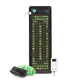 HealthyLine Far Infrared Heating Pad for Back, Neck, Shoulder & Muscle Pain Relief - Weighted Electric Mat with Jade & Tourmaline Stones, Grounding – Full Body Size 72 x 24 in