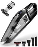 Evekas Handheld Vacuum Cordless, 9000PA Strong Suction, 2 Suction Modes, Fast Type-C Charging, Lightweight, Portable Car Vacuum Cleaner with for Home Pet Office