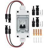 KERWINN Solar Panel Disconnect Switch,30A 400V Miniature Circuit Breaker Box IP65 Waterproof AC/DC Disconnect Box for photovoltaic Solar Panel Grid-Connected Off-Grid System Home