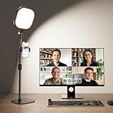Zoom Lighting for Computer, Adjustable Desk Lighting for Video Calls, 30 Light Modes Video Conference Light, Desk Ring Light with Stand for Webcam, Meetings, Live Stream, Home Office. CRI 97.8