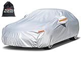 Kayme Sedan Car Cover Waterproof All Weather for Automobiles - See Vehicle Size Chart for Accurate Fit - Outdoor Full Exterior Cover Sun Rain Snow UV Protection with Zipper. Size A4 (See Size Chart)