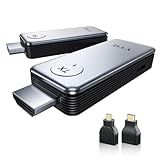 YVQ 2025 Upgraded Wireless HDMI Transmitter and Receiver, 4K Decode 1080P Output,2.4G/5G Plug&Play Portable HDMI Wireless for Streaming Video and Audio to Monitor from Laptop/TV Box