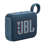 JBL Go 4 - Ultra-Portable, Waterproof and Dustproof Bluetooth Speaker, Big JBL Pro Sound with Punchy bass, 7-Hour Built-in Battery, Made in Part with Recycled Materials (Blue)