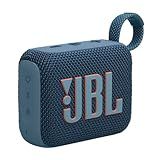 JBL Go 4 - Ultra-Portable, Waterproof and Dustproof Bluetooth Speaker, Big JBL Pro Sound with Punchy bass, 7-Hour Built-in Battery, Made in Part with Recycled Materials (Blue)