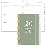 2026 Planner - A5 Weekly & Monthly Planners Spiral Bound, January 2026 - December 2026, 2026 Planner with Flexible Cover, Tabs, Inner Pocket, 6.4" x 8.5", Teal