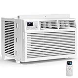 6,000 BTU Window Air Conditioner, 3-in-1 AC Unit with Dehumidifier for Bedroom/Small Room (Up to 250 Sq. Ft.), Quiet & Energy Saving Window AC with Remote, 24H Timer, Installation Kit Included