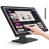 FYHXele 24 Inch Touchscreen Monitor, IPS FHD 1080P Touch PC Display, 100Hz, LED Backlit Multi-Touch Monitor, VESA, HDMI & VGA & USB Computer Touch Screen for Gaming, Business, Warehouse, Bar, Gym