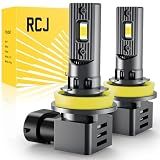 RCJ H11 LED Bulb, H8 H9 H16 Fog Bulbs, 30000LM 6000K White, Plug and Play
