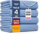 4 Pack Waterproof Reusable Heavy Absorbency Incontinence Bed Pads 34"x36"