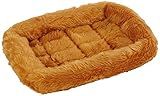 MidWest Homes for Pets QuietTime XXS Dog Bed – Cinnamon Faux Fur Bolster, Ultra-Soft and Machine Washable, Fits 18-Inch Crates and Carriers, for Small Dogs and Cats