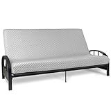 Milliard Full Size Futon Mattress, Light Grey, 71 x 52 x 6 Inch, Memory Foam Futon Mattress Full Size, CertiPUR-US, Comfy Sofa Bed, Couch, Removable Washable Hypoallergenic Cover, Frame Not Included