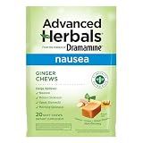 Dramamine Advanced Herbals Ginger Chews, Nausea Relief, Lemon-Honey, 20ct