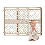 Toddleroo by North States - Supergate Ergo Baby Gate: Plastic Baby Gate for Stairs & Doorways - Adjustable Indoor Safety Gate - Made in USA - 26 to 42 Inches Wide - 26 Inches Tall - Sand