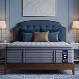 King Mattress 12 Inch, Hotel Luxury Hybrid King Size Mattress In A Box, Extra Enhanced Support, Relieve Back & Waist Pain, Cooling Sleep, Fiberglass-Free, CertiPUR-US, 365-Night Trial, Medium Firm