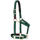 Weaver Equine Breakaway Horse Halter, Comfort Foam Padding, Adjustable Chin & Throat Snap Halters for Horses, Equine Tack,Average Size, Green