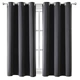 ChrisDowa Blackout Curtains for Bedroom and Living Room 63 Inches Long