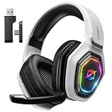 Ozeino Wireless Gaming Headset for PS5, PC, Switch| Lossless Audio-40H Batt