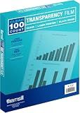 Samsill Transparency Film for Laser Printers, 100 Sheets, Not for Inkjet