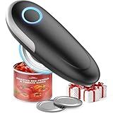 Electric Can Opener, One-Touch Automatic Can Opener for Seniors with Arthritis, Smooth Edge, Hands-Free, Fast Opening, Battery Powered, Portable & Compact, Food Safe Electric Can Openers for Kitchen