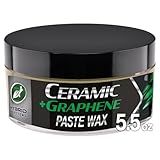 Turtle Wax Hybrid Solutions Ceramic Graphene Paste Wax for Car Detailing, High Gloss Shine, Extreme Water Beading, Long-Lasting Protection, for Paint, Glass Metal, Wheels and More, 5.5 oz (Pack of 1)