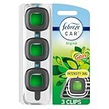 Febreze Car Air Freshener, Odor-Fighting Automotive Vent Clip, Gain Original Scent, 3 Count