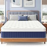 Susalt Queen Mattress in a Box - 12" Queen Size Memory Foam Hybrid Mattress, Medium Firm, Fiberglass Free, Edge Support, Motion Isolation, Pressure Relief, CertiPUR-US