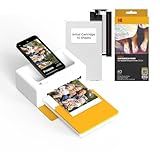 KODAK Dock Plus 4x6'' Photo Printer, 50 Sheets, Docking & Bluetooth Smartphone Printer for iPhone & Android, Instant Color Prints, 4PASS Dye Sublimation
