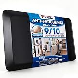 FEATOL Anti Fatigue Mat for Standing Desk & Kitchen Floor, 9/10 Extra Thick