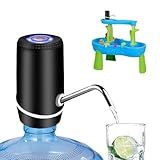 Water Dispenser for 5 Gallon Bottle, Electric Water Pump for 5 Gallon Jug with Switch and USB Charging, Portable Automatic Water Jug Dispenser for Camping, Travel, Home, Kitchen, Office