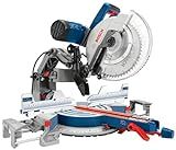 BOSCH GCM12SD 15 Amp 12 Inch Corded Dual-Bevel Sliding Glide Miter Saw with 60 Tooth Saw Blade
