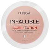 L'Oreal Paris Infallible Blur-fection Longwear Loose Setting Powder, Blurring Face Powder With Up to 24HRs of Wear, Translucent Medium Deep, 1 Kit