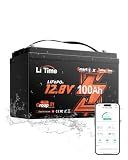 Litime 12V 100Ah Trolling Motor LiFePO4 Battery for Marine, Boat, Yacht