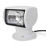 DONSU Boat Spotlights, 100W Remote Control Spotlights for Boat Truck, Boat Search Lights Marine Boat Search Lights Marine 360° Rotate Halogen Searchlight Spotlight Searchlight 12V